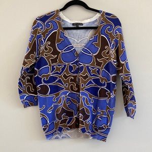 🔥 2/$8, 3/$10, 4/$12 🔥 Brown and blue swirl cardigan